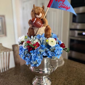 CUSTOM Mini Pennant | Small Felt Pennant on a Stick | Personalized Design | 4x7 Inch | Graduation Centerpiece | Table Number