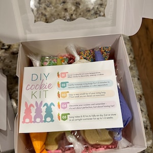 Printable EASTER DIY Cookie Kit Instructions, Easter Diy Cookie Kit ...