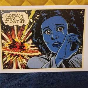 A5サイズ アートプリント「オルデランの破壊」 - スター・ウォーズ