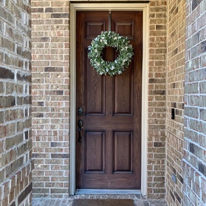 Year Round Lambs Ear Wreath, Modern Farmhouse Eucalyptus Wreath ...
