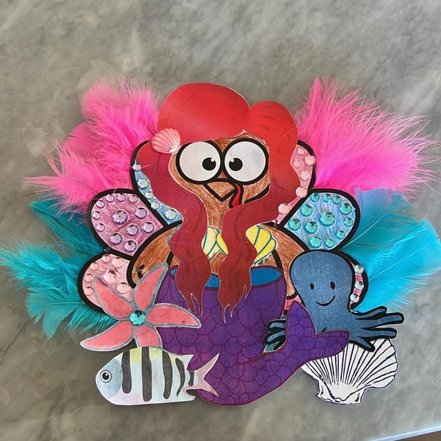 Disguise a Turkey- Mermaid Disguise - Etsy disguise-a-turkey-mermaid-disguise-etsy