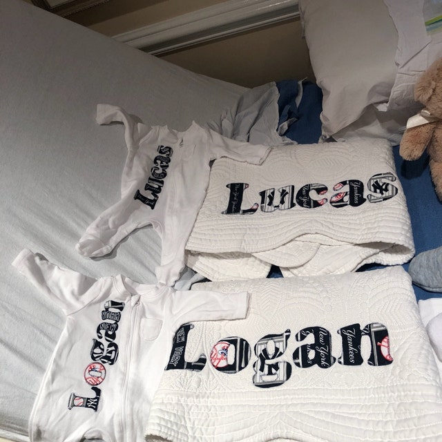 Navy Blue Baby Blanket Personalized Baby Blanket Etsy