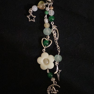 Spring Floral Green and Pink Keychain/bag Charm Lily of the Valley ...