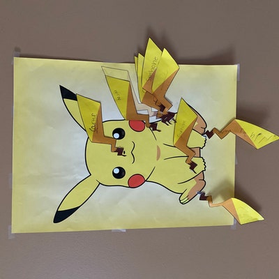 Pin the Tail on Pikachu PDF / Party Game / Digital File / - Etsy