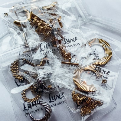 100pcs Custom Logo Jewelry Bag, Bracelet Bag, Necklace Bag, Ring Bag ...
