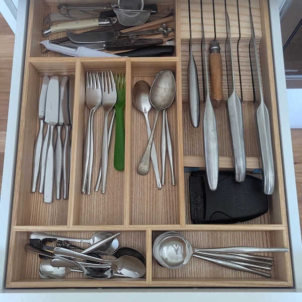 Custom Kitchen Drawer Organizer | Silverware | Baking and More - Made ...