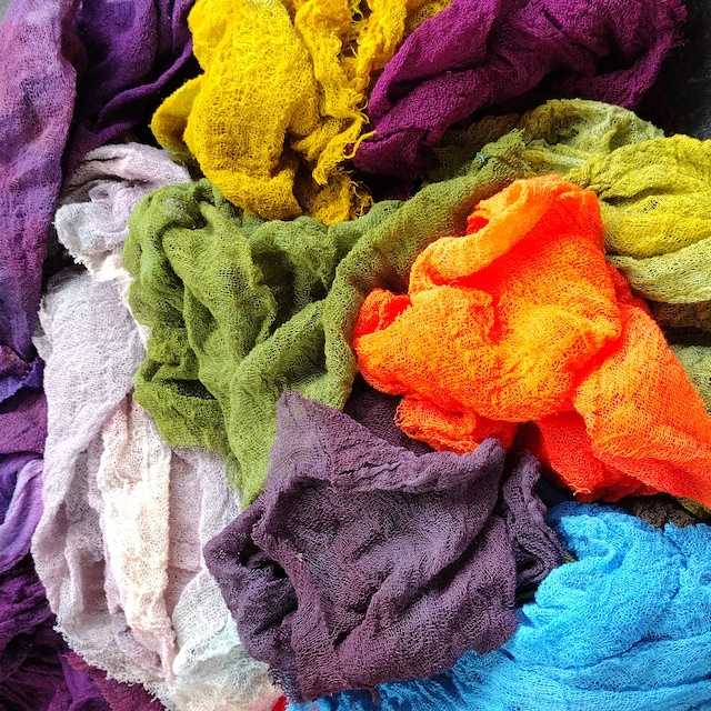 American original Jacquard procion mx dye textile cotton silk T-shirt jeans  color transform cotton dyeing