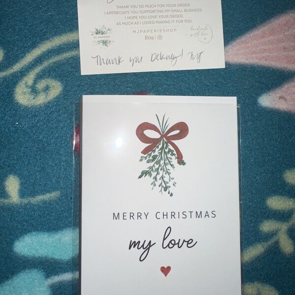 Merry Christmas My Love, Christmas Card for Significant Other, for ...