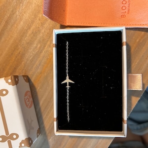 Customer photo, Airplane Necklace