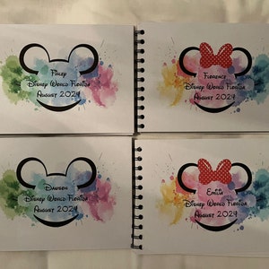 Personalised Splash Disney Autograph Book, Mickey or Minnie Mouse