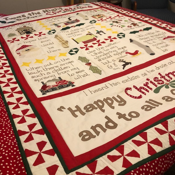 Twas the Night Before Christmas Quilt Pattern - Etsy