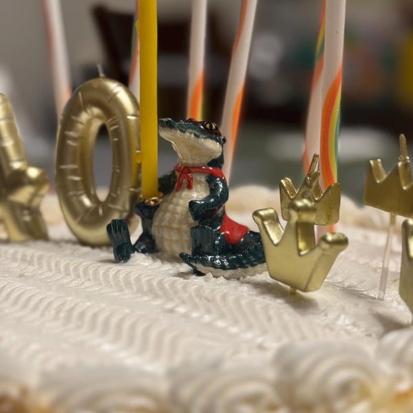 Python And Gator Cake Topper Later Gator Cake Topper | Handcrafted Porcelain Figurine | Camp Hollow ...