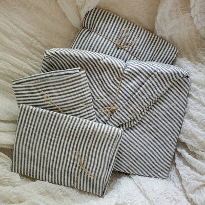 Bed SHEET SET, Linen Shabby Chic Bedding / Linen Sheet Set / Bedding ...
