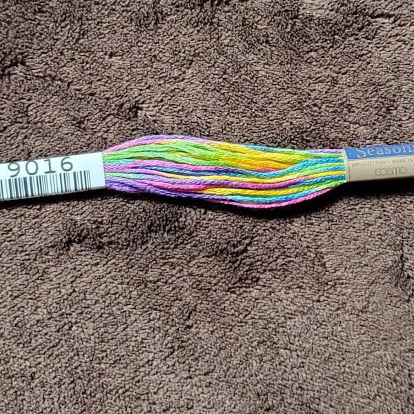 Cosmo Stranded Thread 718 Lecien Cosmo Seasons Series 9000. Single Skein of Specialty Hand ...