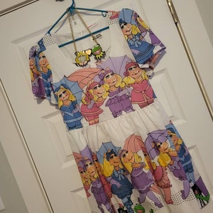 sachin and babi light blue dress Miss Piggy Party Dress MADE TO ORDER