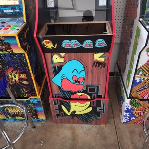 Arcade1up Cabinet Riser Graphics Pac-man Pacman Graphic Sticker Decal ...