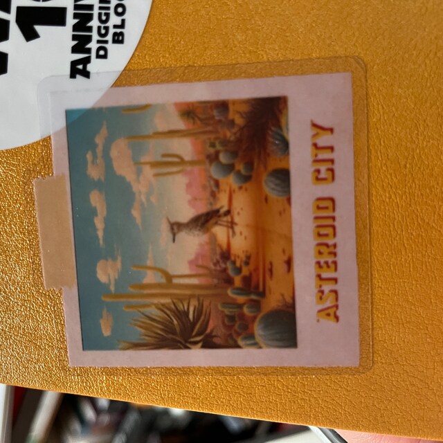 Asteroid City Polaroid Vinyl Sticker Wes Anderson Desert Landscape