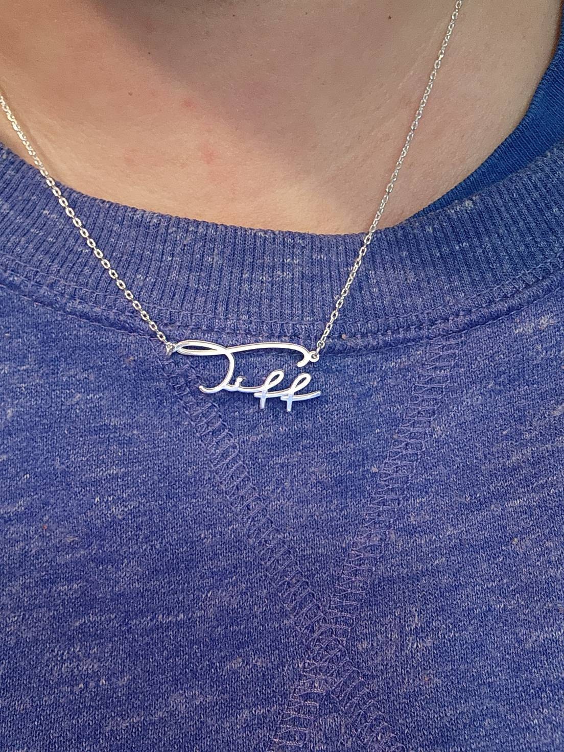 Namenskette Gold, Namensschild Halskette 14k Massivgold, Personalisierter Namensschmuck, Gold filled Name, Mama Halskette, Personalisierter Namensschmuck, AU20