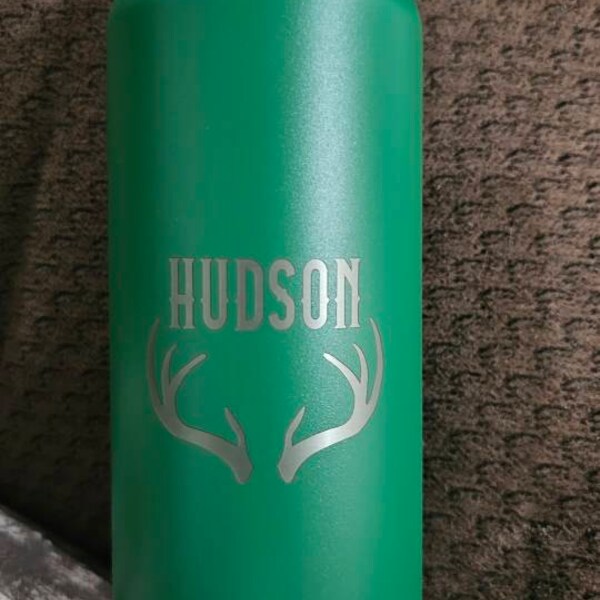 Personalized Laser Engraved Water Bottle With Custom Logo Name Text ...