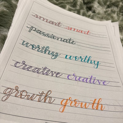 Hand Lettering DIGITAL DOWNLOAD 142 PAGES - Etsy