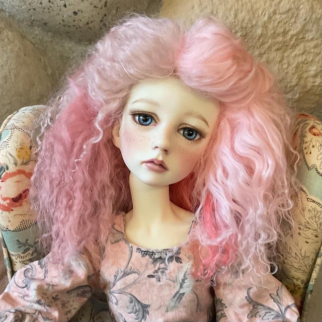 Custom Mix Color Mohair Doll Wig: BJD, Pullip, Blythe Doll Hair - Etsy