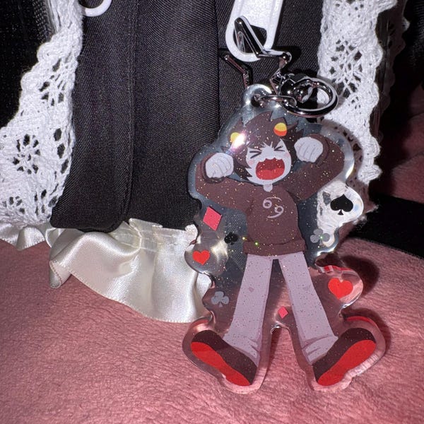 Homestuck Beta Troll Glitter Keychains - Etsy