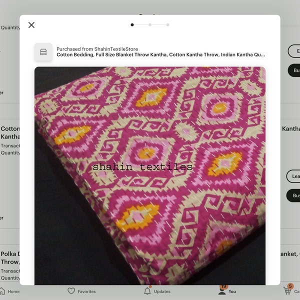 Orange Indian Kantha Quilt/Handmade Floral Hand Block Print Cotton Sheet Bedspread /King Queen Twin Size Kantha Quilt/Kantha Coverlet Throw – Kusum Handicrafts