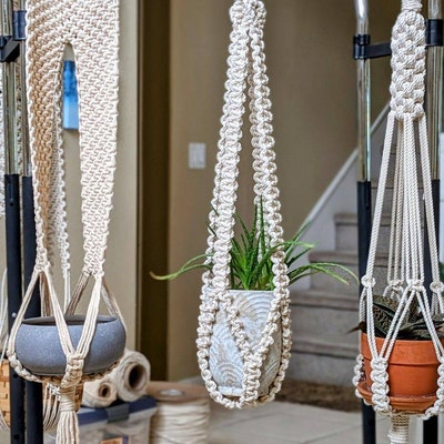 PDF Pattern Macrame Plant Hanger, Multiple Plant Hanger DIY, Macramé