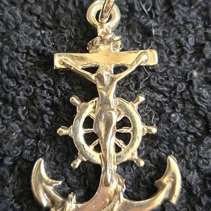 Anchor Cross in Sterling Silver- Mariners Cross- St Clements Cross - Etsy