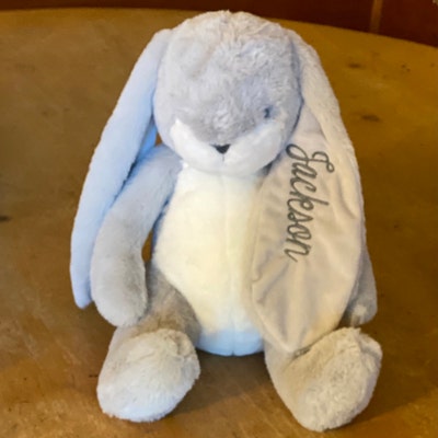 Personalized Bunny Baby Shower Gift Stuffed Animal Easter Basket Baby ...