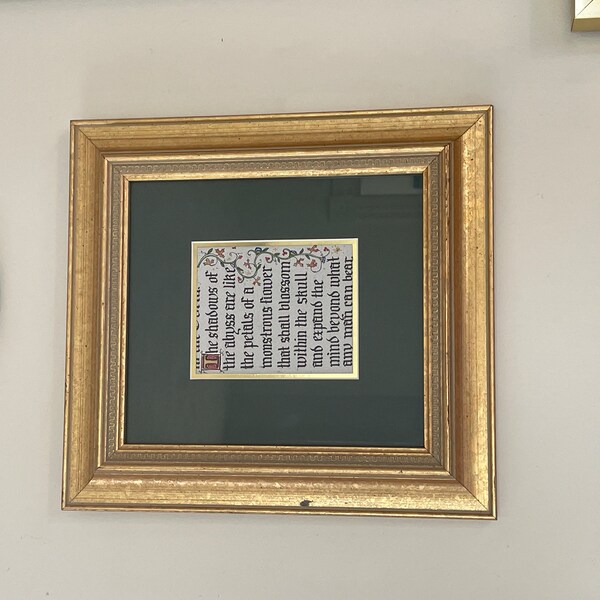 Dune Litany Against Fear Gothic Blackletter Calligraphy I Must Not