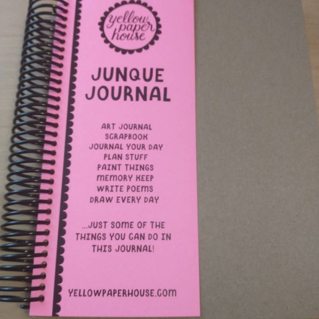 9 X 7 JUNQUE JOURNAL for Art Journaling, Scrapbooking, Junk