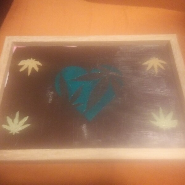 Marijuana Leaf In Heart DIY Cookie Wall Craft Stencil - 3.5 Inch - Foto 6