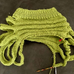 PDF Knitting Pattern SCRATCH Dystopia knit hand warmers pattern