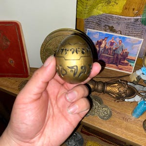 Uncharted Precursor Orb: Resin Printed Golden Egg Replica. Drake's