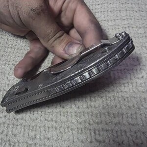 Satin Finish Titanium Back Spacer for Spyderco Manix 2 G10 Folder
