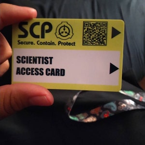 SCP Foundation Secure Access ID Cards Secret Laboratory 