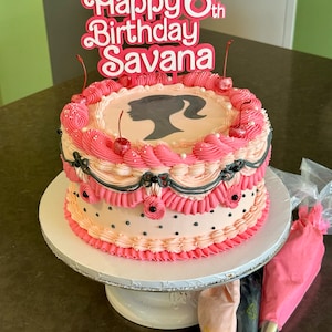 Cake Topper 3D Fashion Doll Style Party Birthday Cake - Etsy