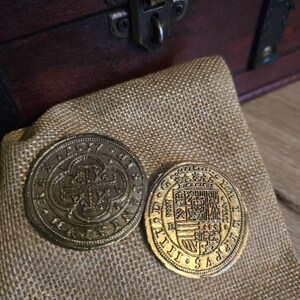 Stunning Pair of Large Spanish Silver Pieces of Eight - Coins