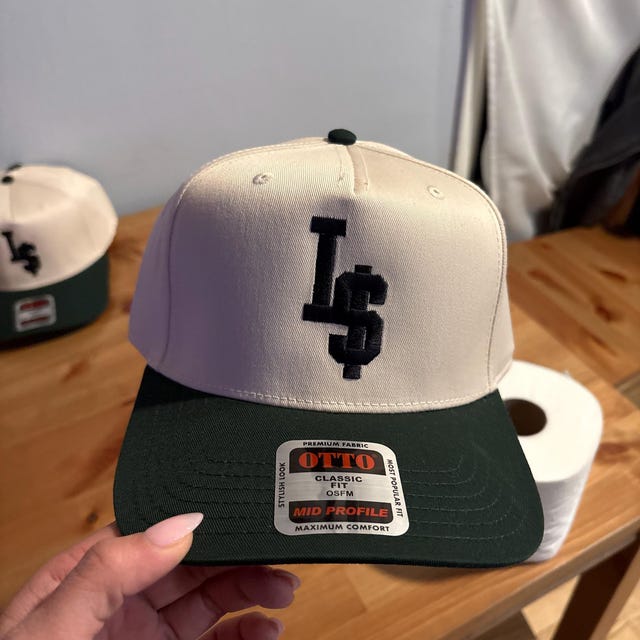 Custom 5 Panel Structured Hat, Personalized Embroidered Logo