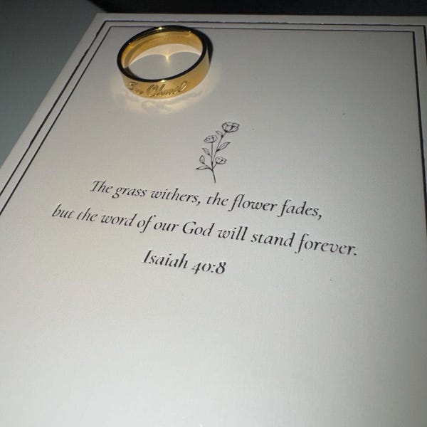In Christ Band Ring, Galatians 3:26-27, Christ Ring, Christian Jewelry ...