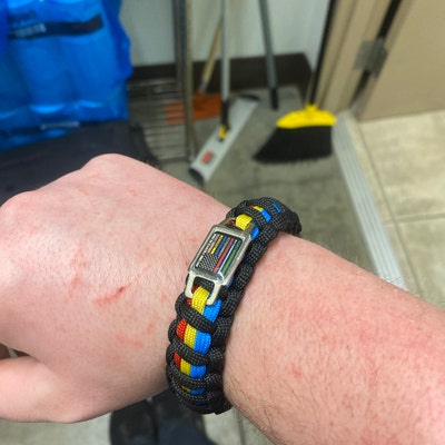 Thin Blue Line K-9 Paw Bracelet - Elite K9
