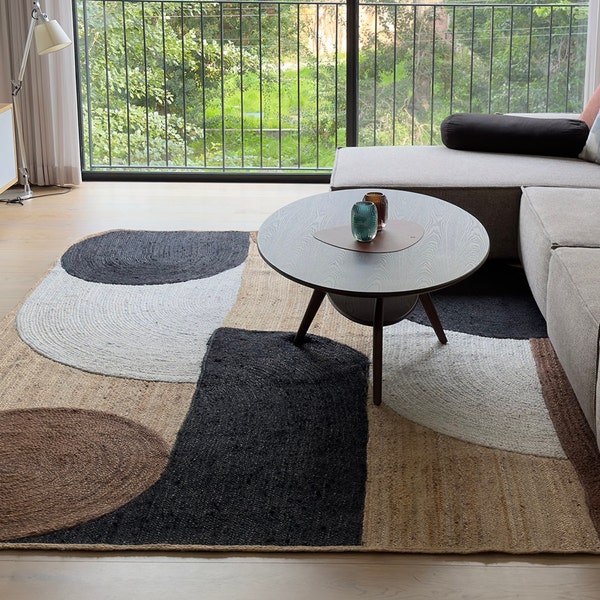 Multi-color Handmade Irregular Shape Tufted Rug Hotel Carpet, Kids Play ...