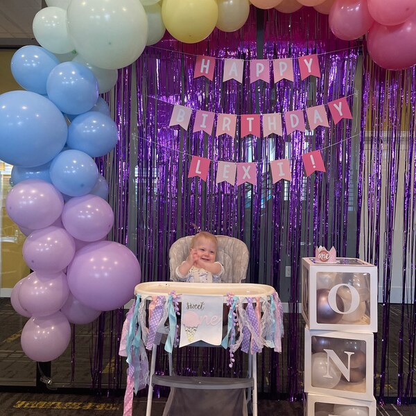 Farm Animal 2nd Birthday Party Decorations - Backdrop, Banner & Cake Toppers Set