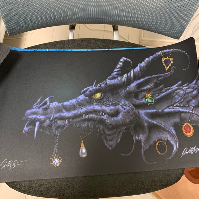 Multi Mox MTG Play Mat Signed by Dan Frazier Magic the