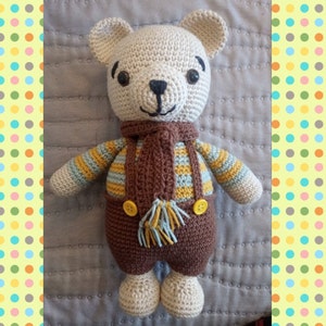 Interpersoonlijk politicus Zuivelproducten Elmer the Friendly Bear Crochet Pattern in English and - Etsy Norway