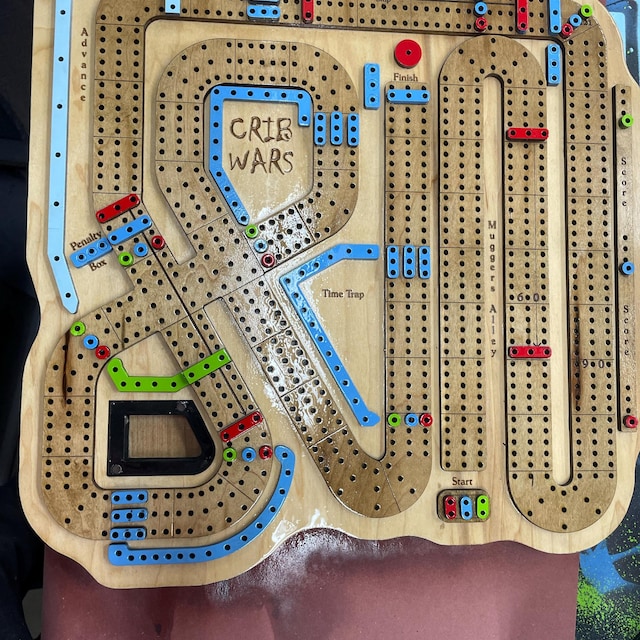 Battle Cribbage Board Template-digital Multiple Formats - Etsy for Cribbage War Rules Printable Pdf Free