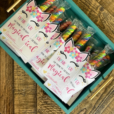 Unicorn Party Favors, PRINTABLE Unicorn Lollipop Holder INSTANT ...