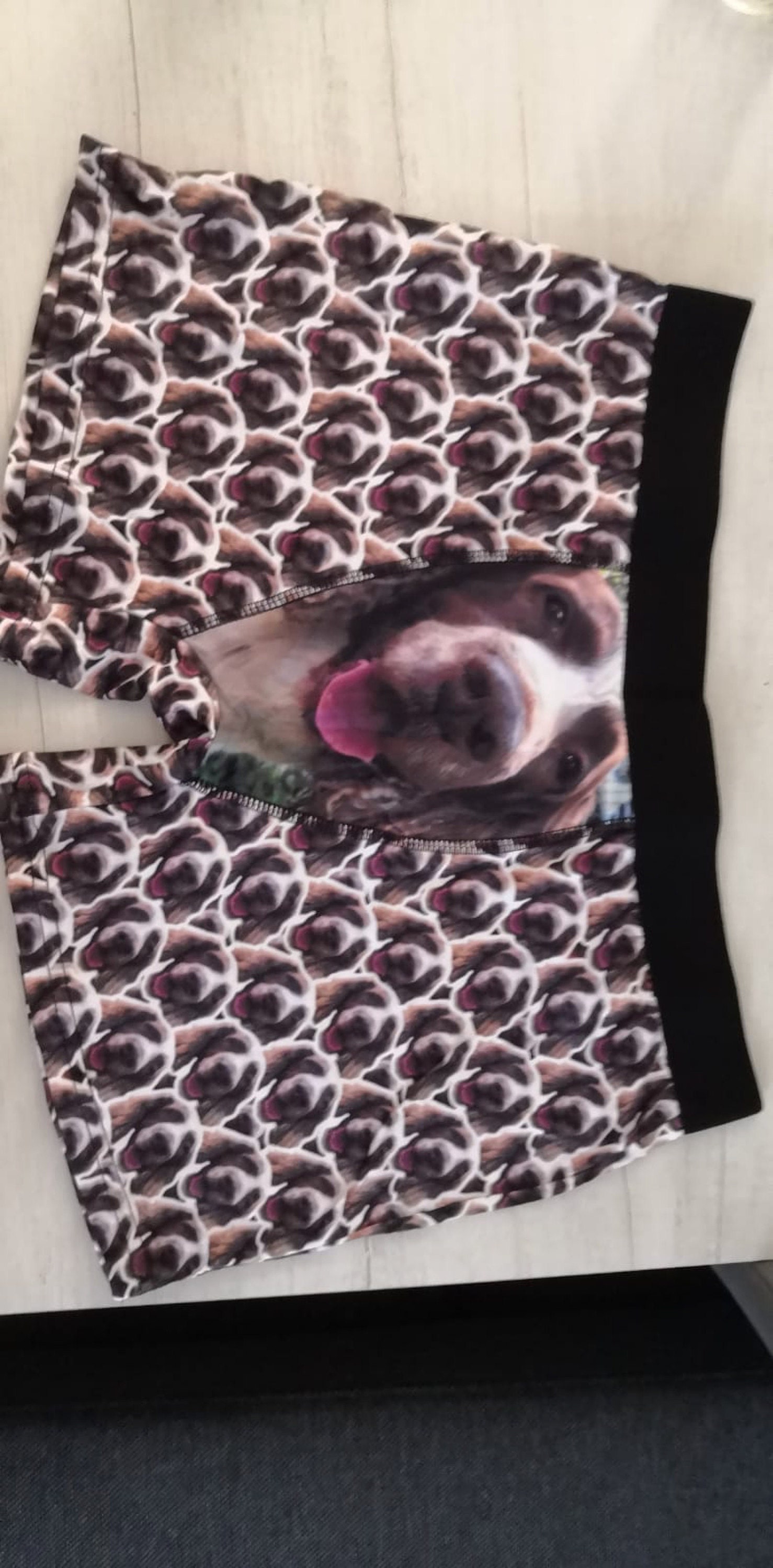 CUSTOM CHRISTMAS BOXERS. Randomly scattered Faces With Santa Hat Personalised Photo Boxer Shorts Xmas Gift For Him Men Underwear Underpants.