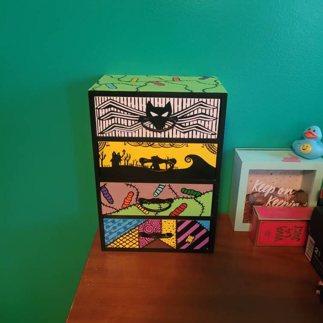 the nightmare before christmas dresser Thrift Flip Nightmare Before Christmas Artist in Ohio